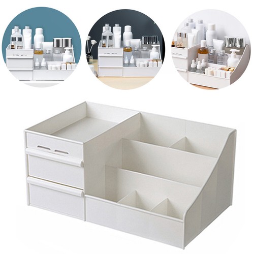 White makeup holder drawers - makeup,