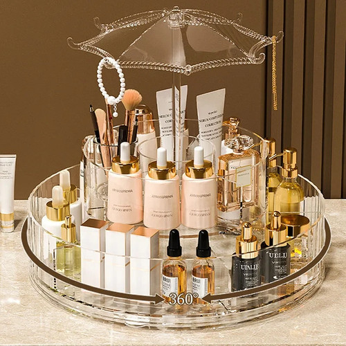Rotating makeup organizer - makeup,