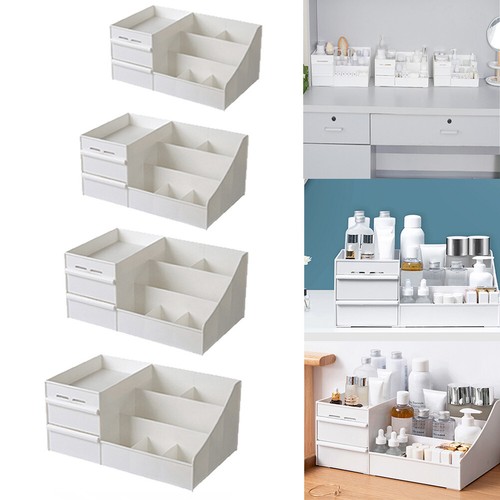 White chest drawer makeup - white,