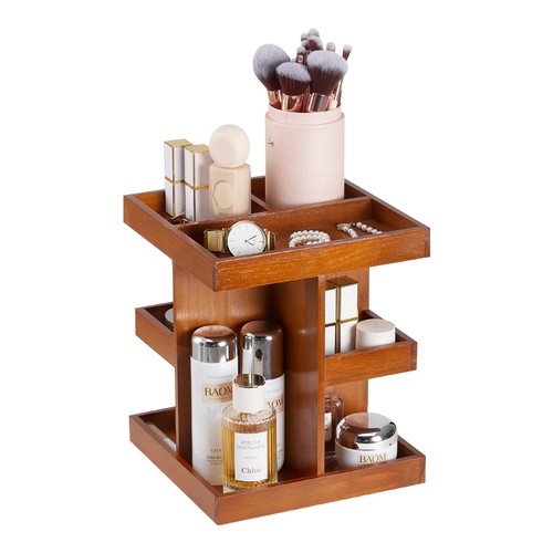 Wooden rotating makeup - wooden,