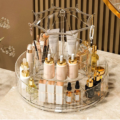 Rotating makeup organiser - makeup,
